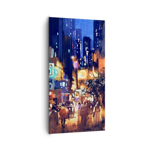 Vászonkép - A város nem alszik - 65x120 cm