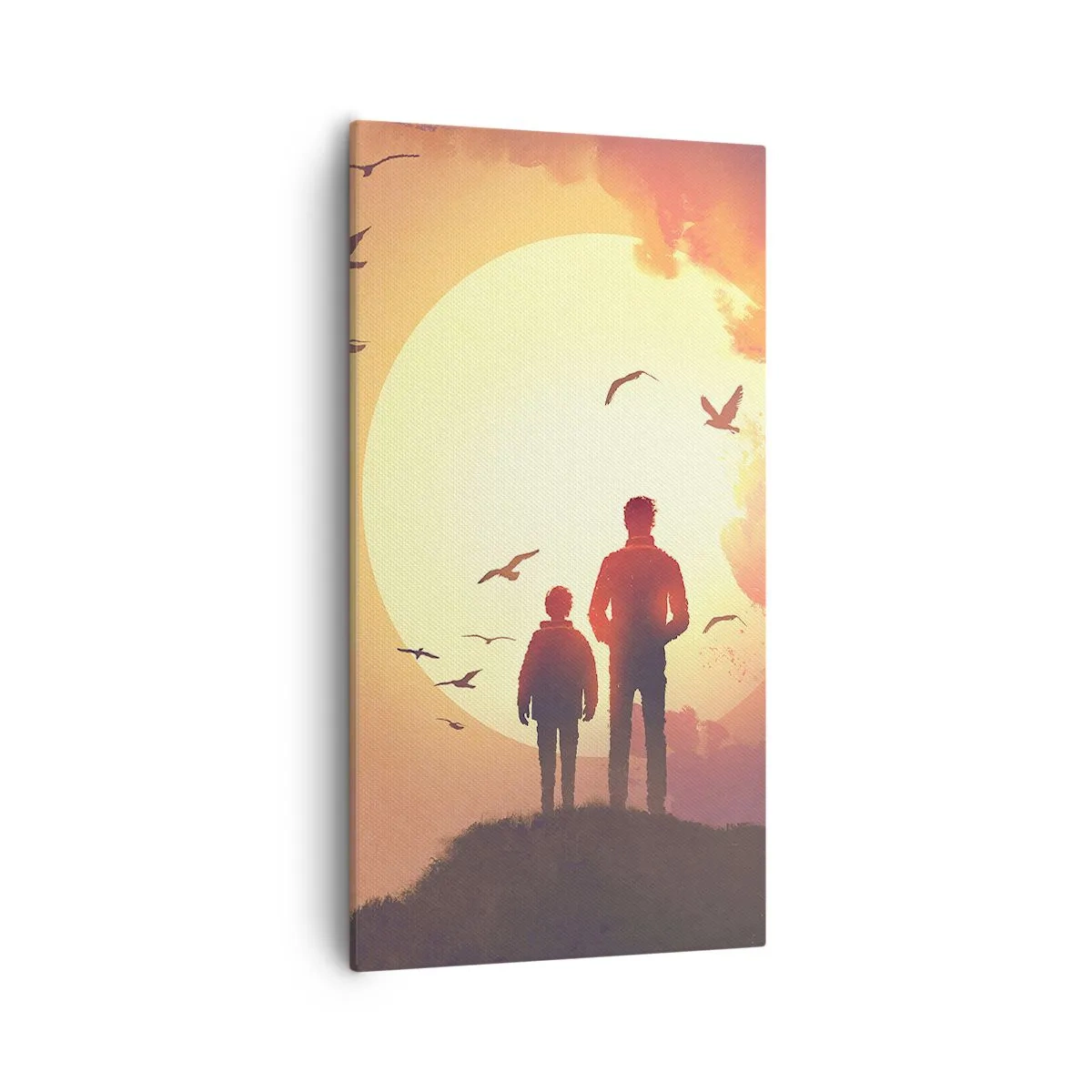 Vászonkép - Szemtől szembe a nappal - 55x100 cm