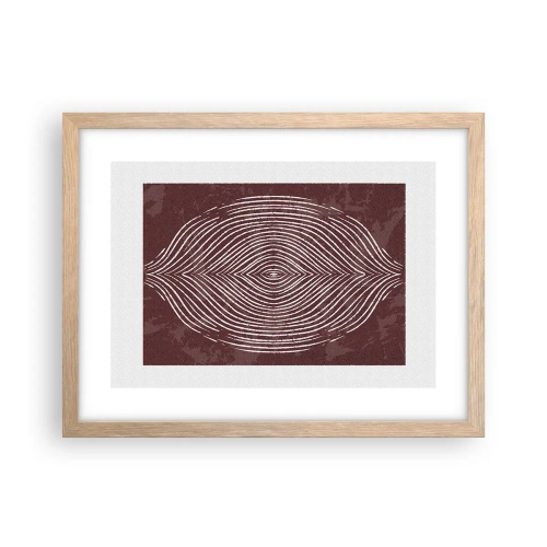 Poszter világos tölgy keretben - A tér beszél - 40x30 cm