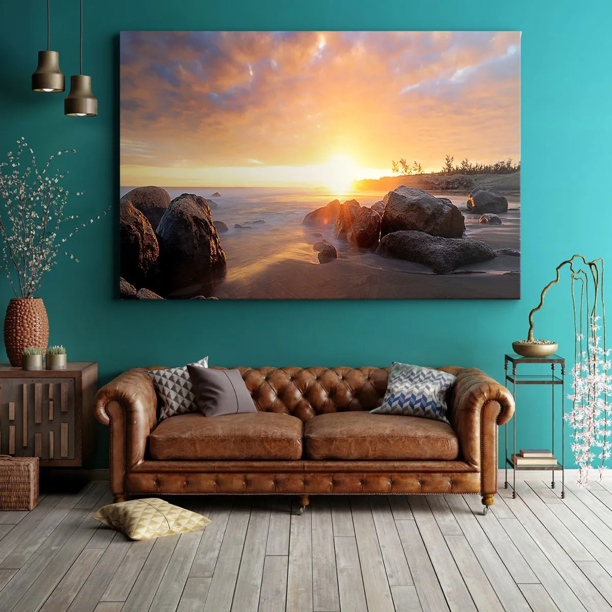 Vászonkép - Ragyogó esti szellő - 120x80 cm