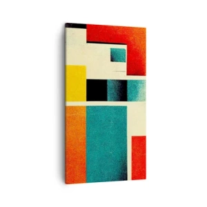 Vászonkép - Geometrikus absztrakció - jó energia - 45x80 cm