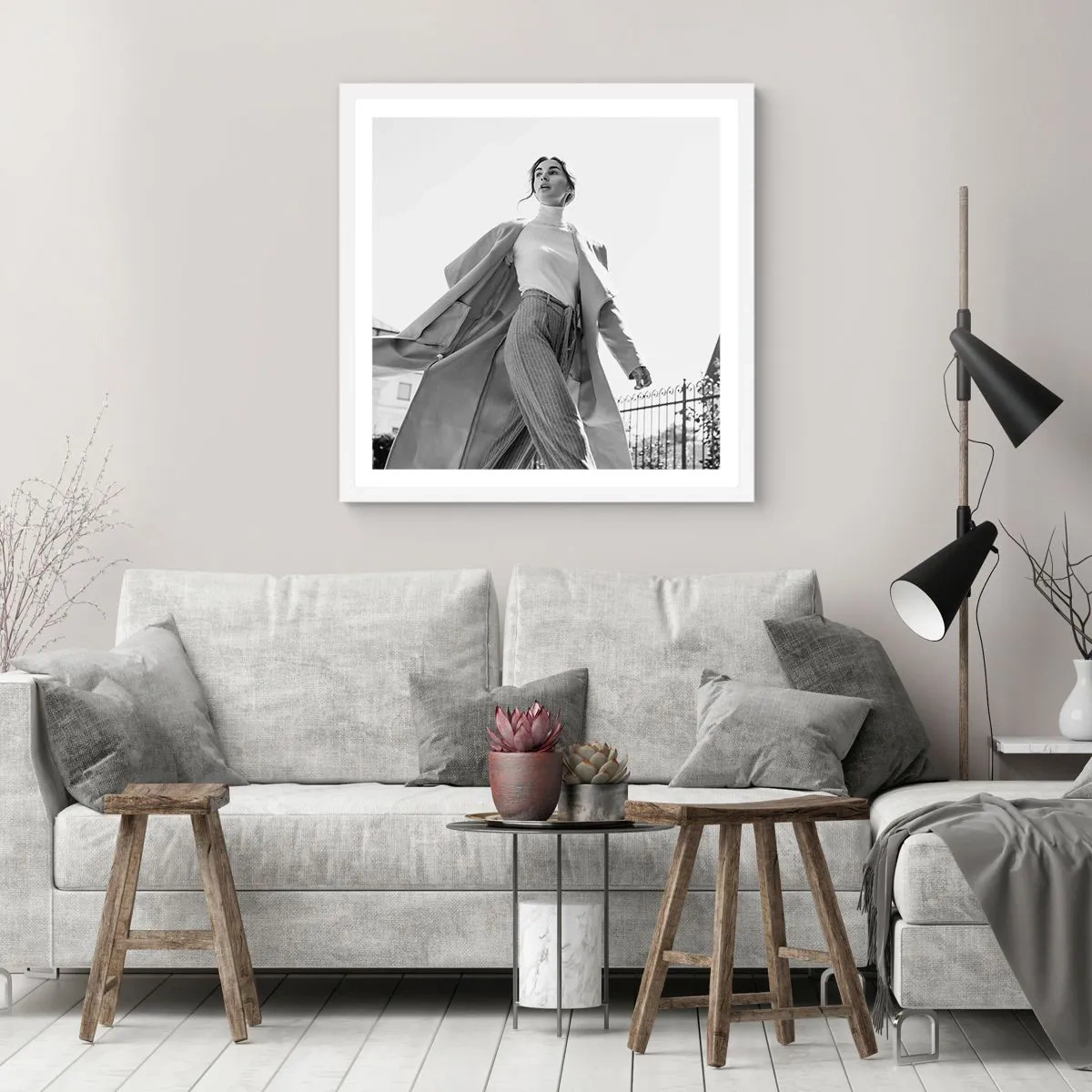 Poszter fekete keretben - Velem jössz? - 30x30 cm