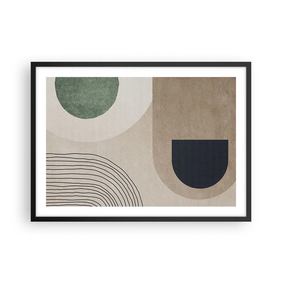 Poszter fehér keretben - Egy ovális szelídsége - 70x50 cm