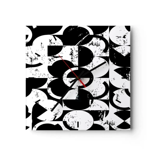 Falióra, Óra - A fehér fehér, a fekete pedig fekete - 40x40 cm