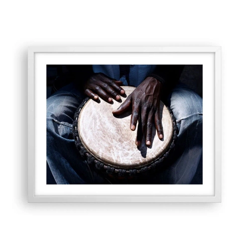 Poszter fekete keretben - Élj a saját ritmusodban - 50x40 cm