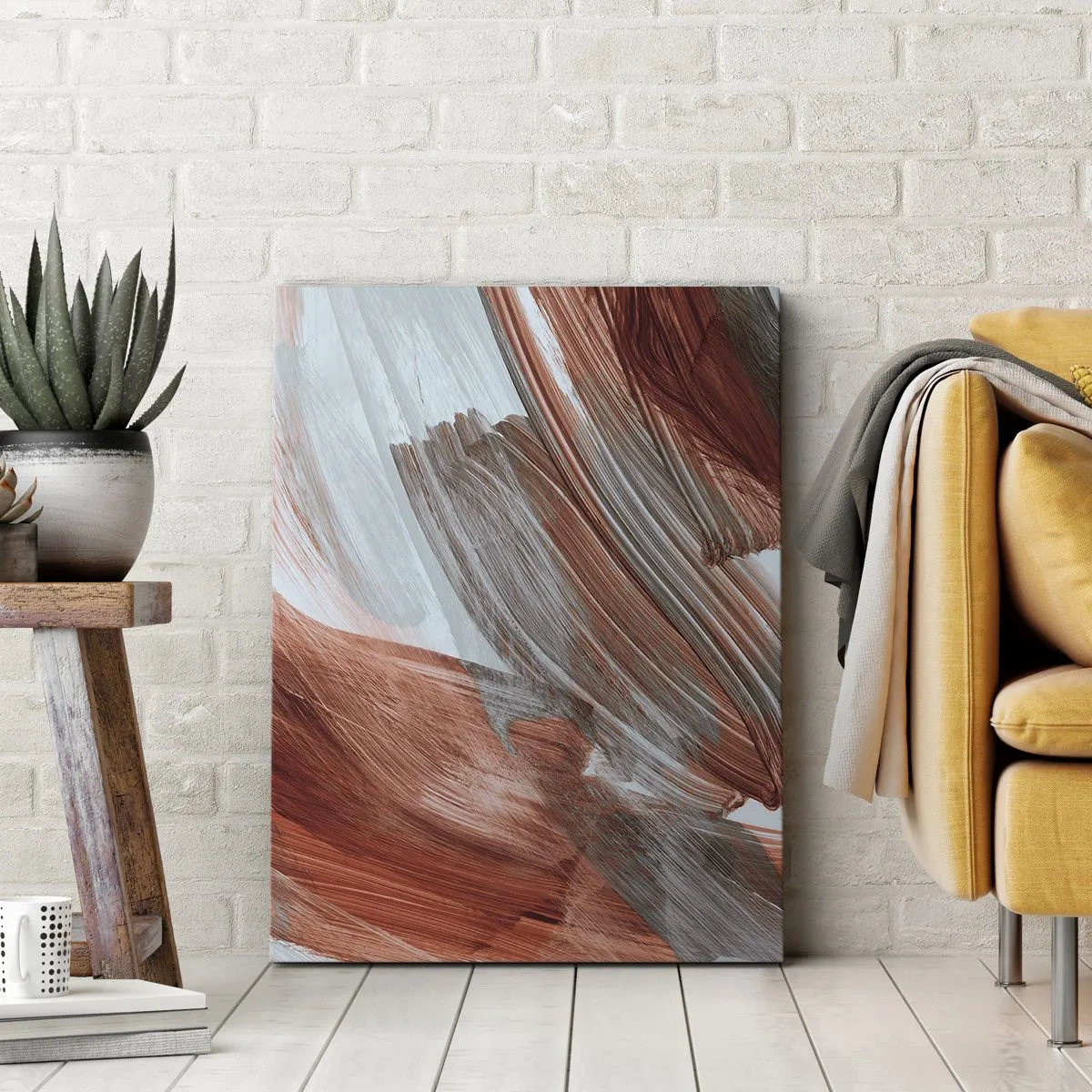 Vászonkép - Őszi és szeles absztrakció - 50x70 cm