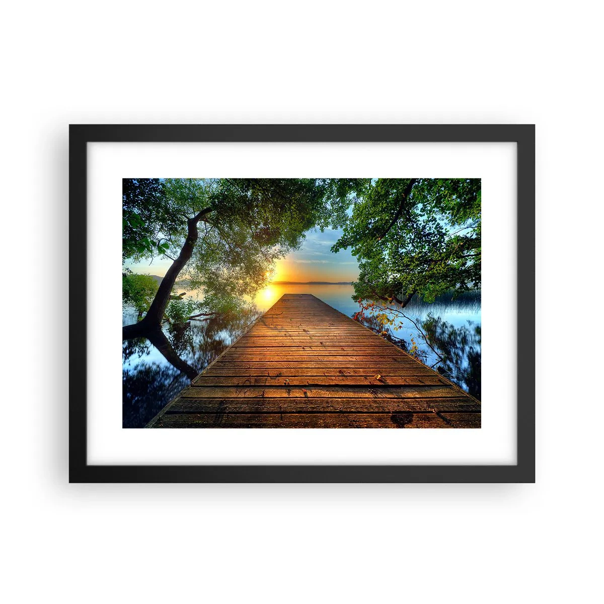 Poszter fehér keretben - Ne siess, ülj le - 40x30 cm