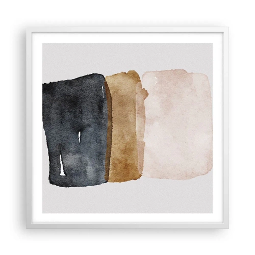 Poszter fekete keretben - A föld színeinek kompozíciója - 60x60 cm