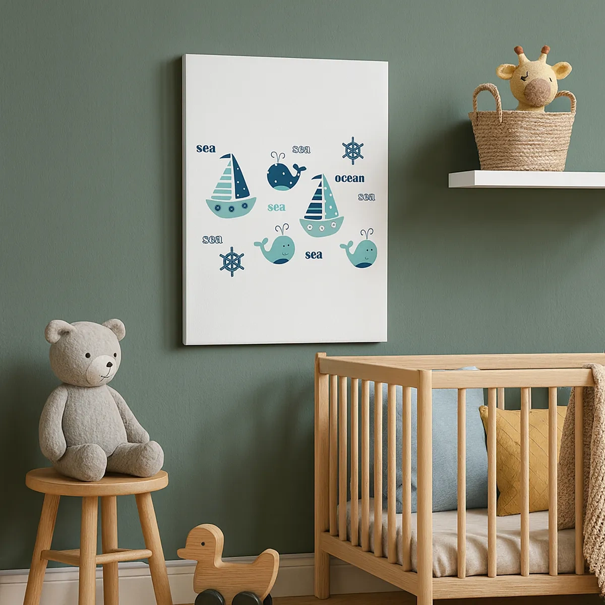 Vászonkép - Tengereken és óceánokon át - 50x70 cm