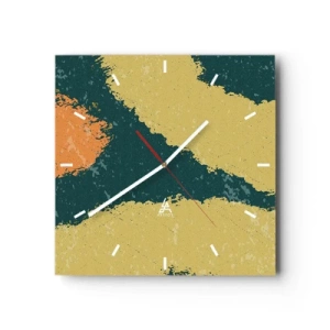 Falióra, Óra - Absztrakció - lassú mozgás - 30x30 cm
