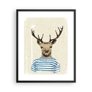 Poszter fehér keretben - Mert szeretem a csíkos pólókat! - 40x50 cm