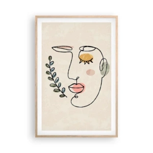 Poszter világos tölgy keretben - Meglelt nyugalom - 61x91 cm