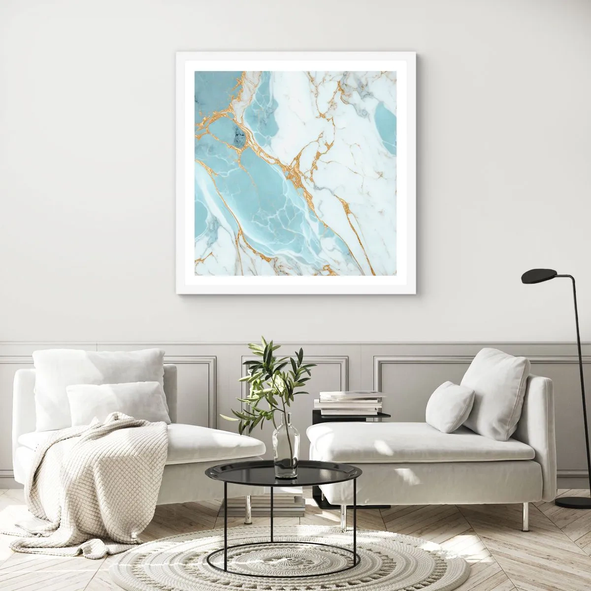 Poszter fekete keretben - A kő gazdagsága - 30x30 cm