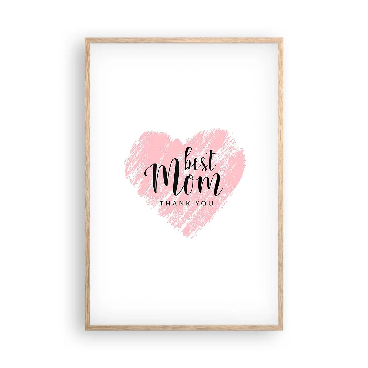 Poszter világos tölgy keretben - Mindig a megfelelő pillanat - 61x91 cm