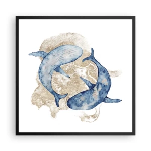 Poszter fehér keretben - Barátság vagy szerelem? - 60x60 cm