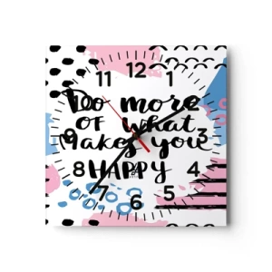 Falióra, Óra - Hogyan legyünk boldogok - 40x40 cm