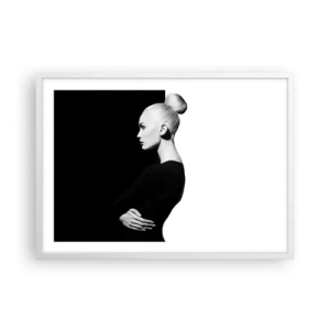 Poszter fekete keretben - Egyszerűen egy nő - 70x50 cm