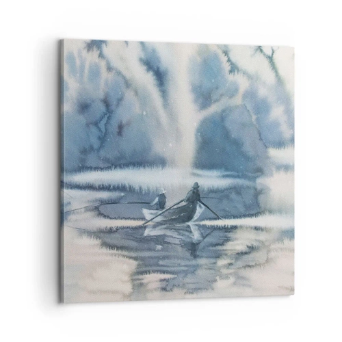 Vászonkép - Horgászok a paradicsomukban - 60x60 cm