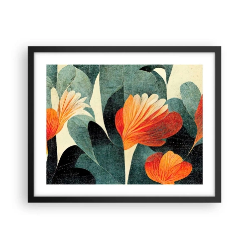Poszter fehér keretben - A trópusok forrósága és a zöldellő hűvösség - 50x40 cm