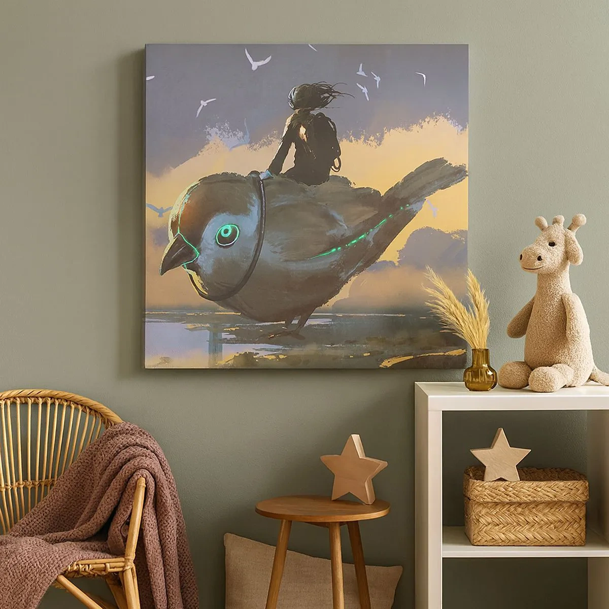 Vászonkép - Egy fantasztikus utazás állomása - 30x30 cm