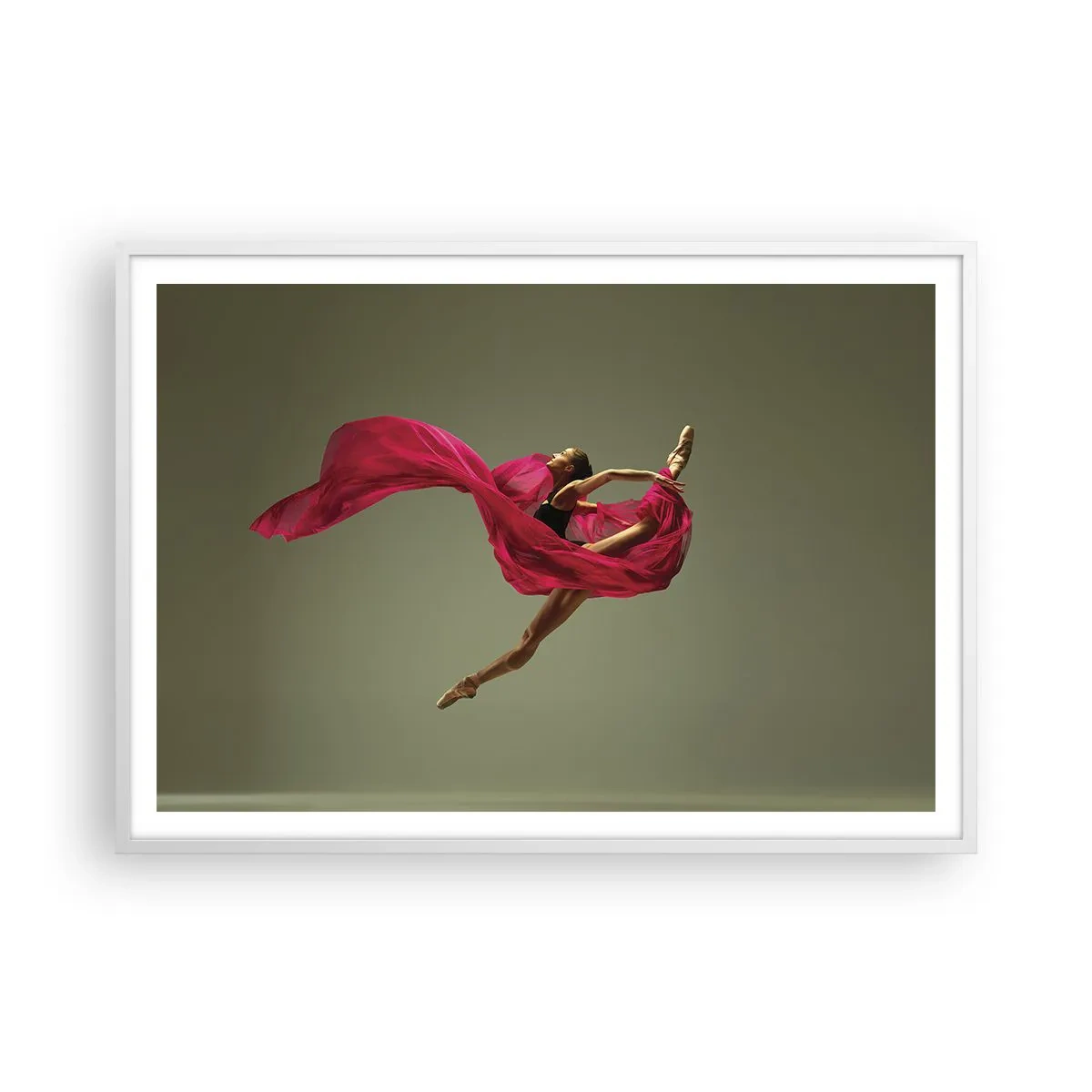 Poszter fekete keretben - Táncoló láng - 100x70 cm