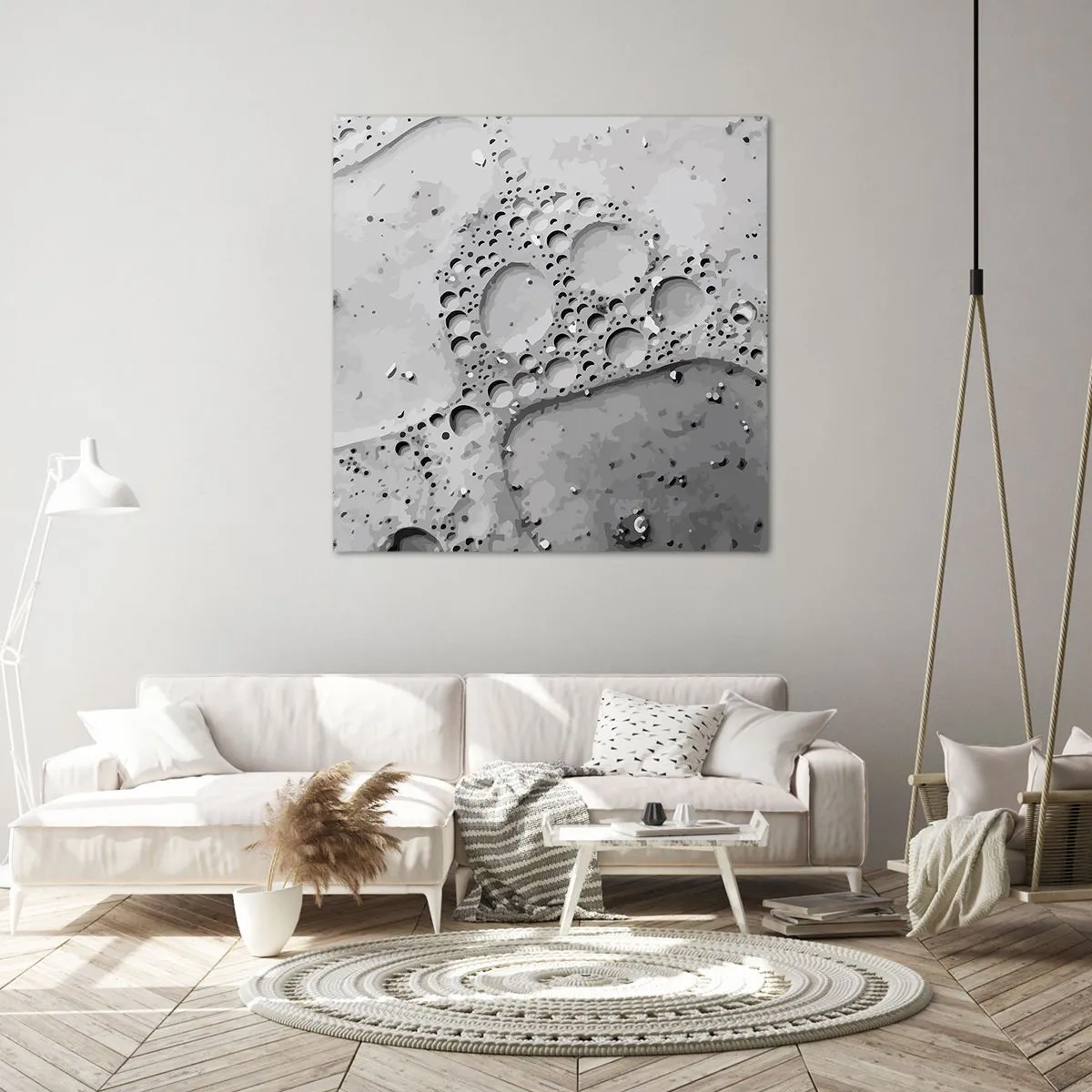 Vászonkép - Nyom a habban - 60x60 cm