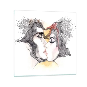 Üveg kép - A világ nem létezik - 40x40 cm