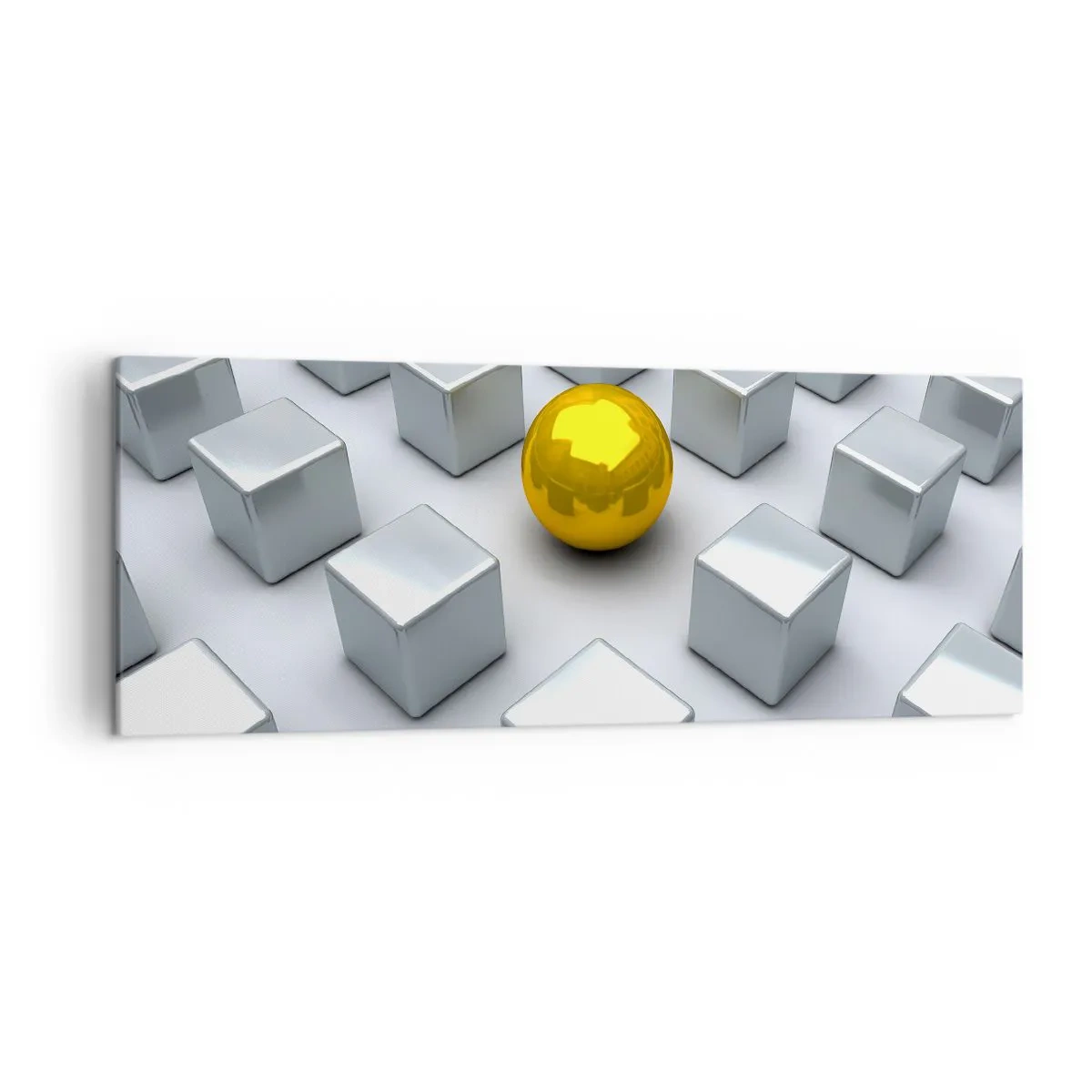 Vászonkép - Miért én? Geometriai összetétel - 140x50 cm