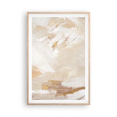 Poszter világos tölgy keretben - Pasztell kompozíció - 61x91 cm