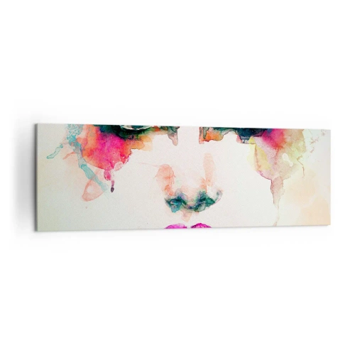 Vászonkép - Szivárvánnyal festett portré - 160x50 cm