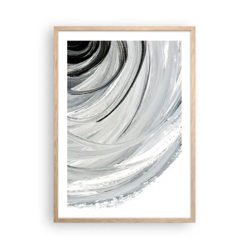 Poszter világos tölgy keretben - Orbitális kompozíció - 50x70 cm