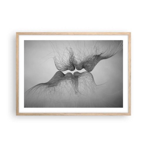 Poszter világos tölgy keretben - A szél csókja - 70x50 cm