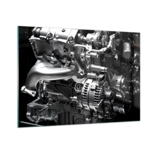 Üveg kép - Acél, szép, erős - 100x70 cm