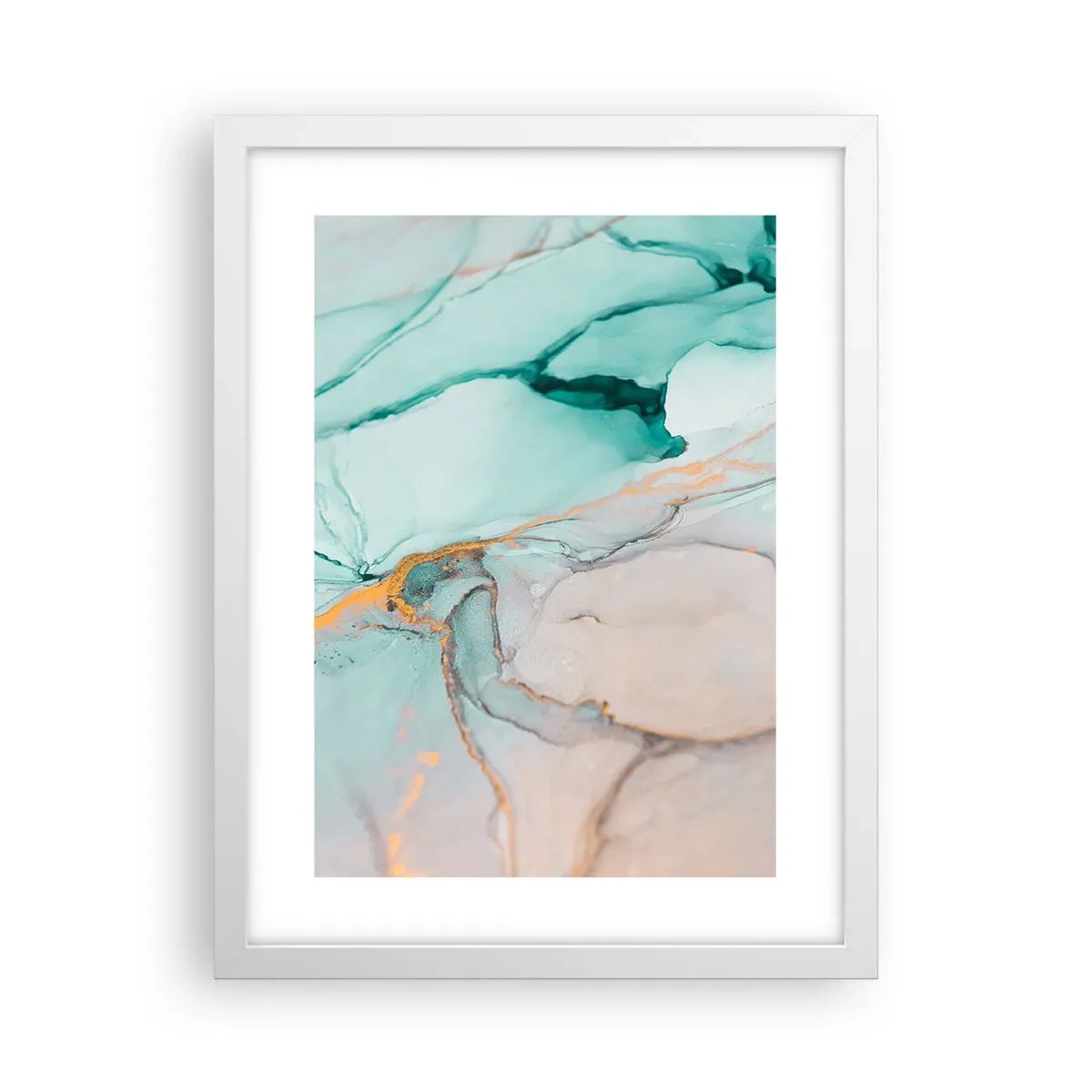 Poszter fekete keretben - Formák és színek tánca - 30x40 cm