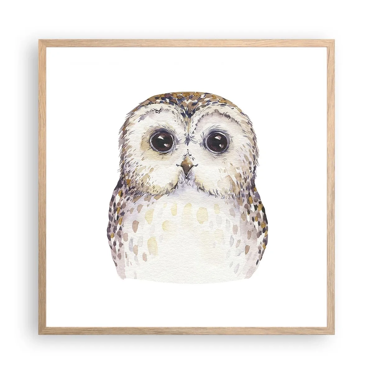 Poszter világos tölgy keretben - Nézz a szemembe - 60x60 cm