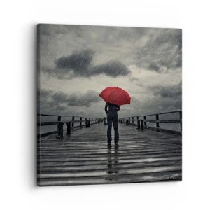 Vászonkép - Nem számít, hogy esik - 30x30 cm