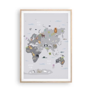 Poszter világos tölgy keretben - Mondd meg, hogy honnan jöttél... - 70x100 cm
