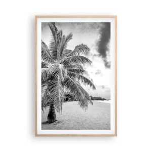 Poszter világos tölgy keretben - Amikor a magányra vágysz... - 61x91 cm