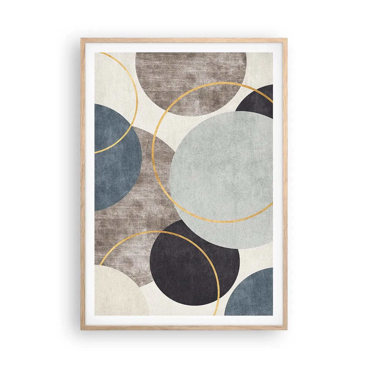 Poszter világos tölgy keretben - Kerékről kerékre - 70x100 cm