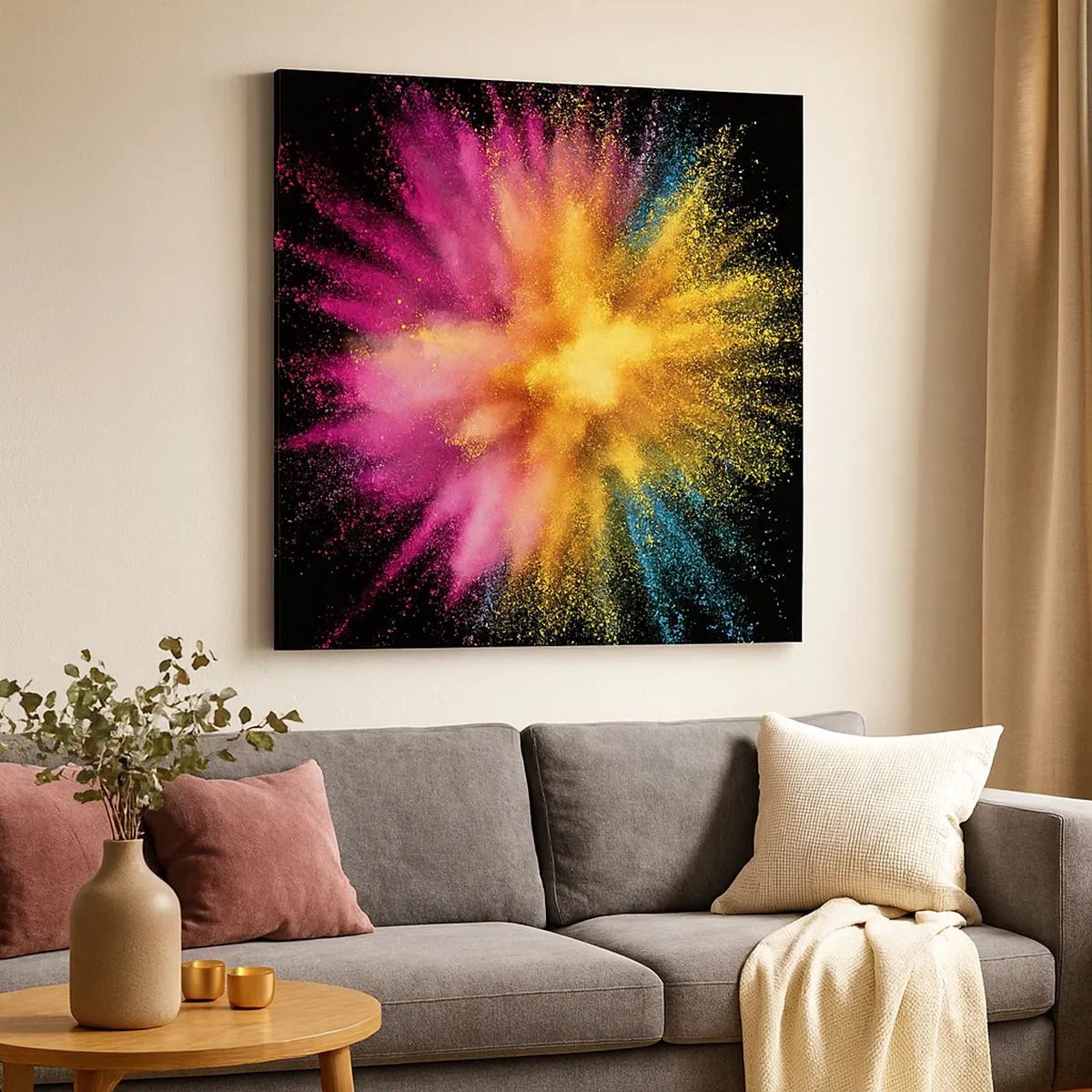 Vászonkép - A színek születése - 30x30 cm