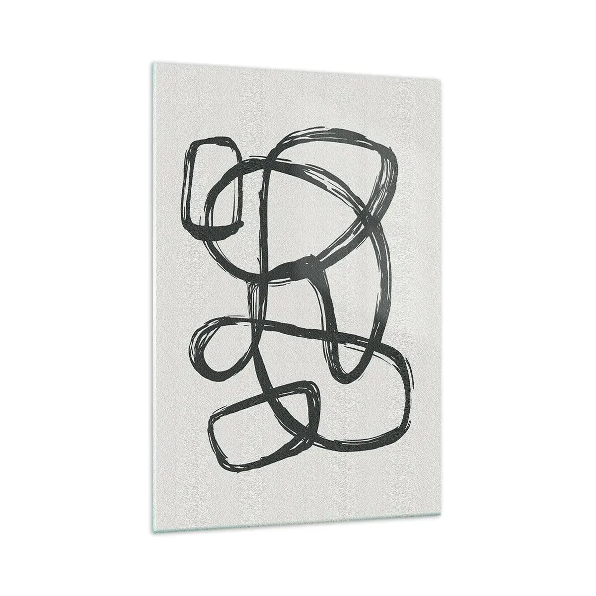 Üveg kép - Hurkolt absztrakció - 70x100 cm