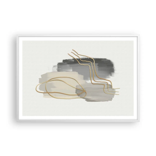 Poszter fekete keretben - Létezés és mozgás - 100x70 cm