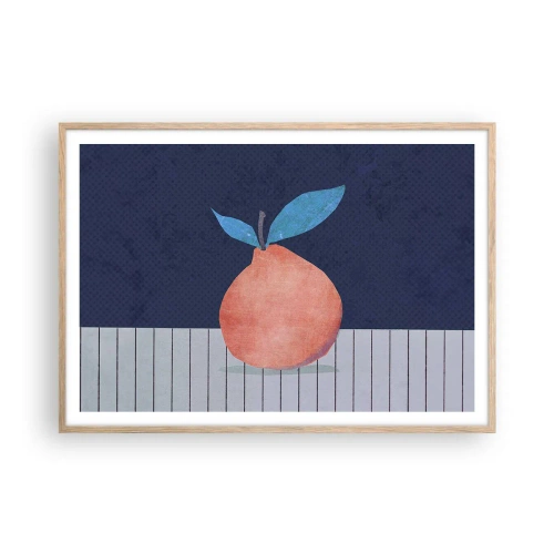 Poszter világos tölgy keretben - Domborúság és sík - 100x70 cm