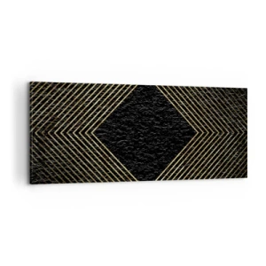 Vászonkép - Geometria glamour stílusban - 100x40 cm