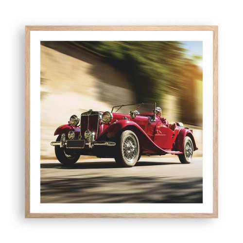 Poszter világos tölgy keretben - Szebb, mint Szamothrakéi Niké - 60x60 cm