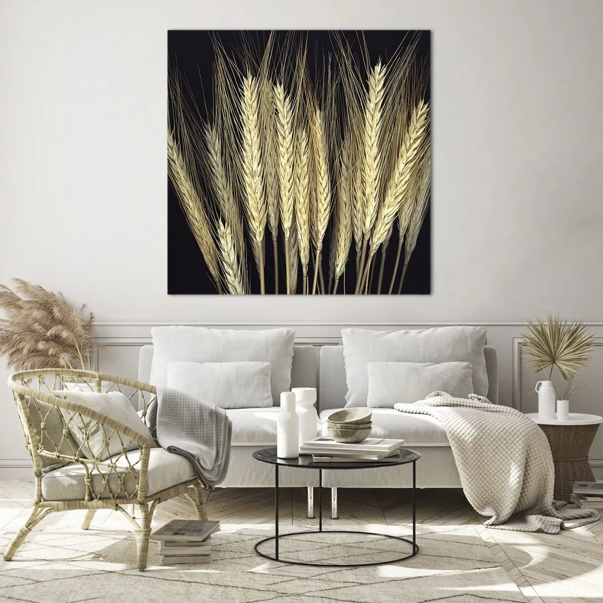 Üveg kép - Rusztikus varázslat - 70x70 cm