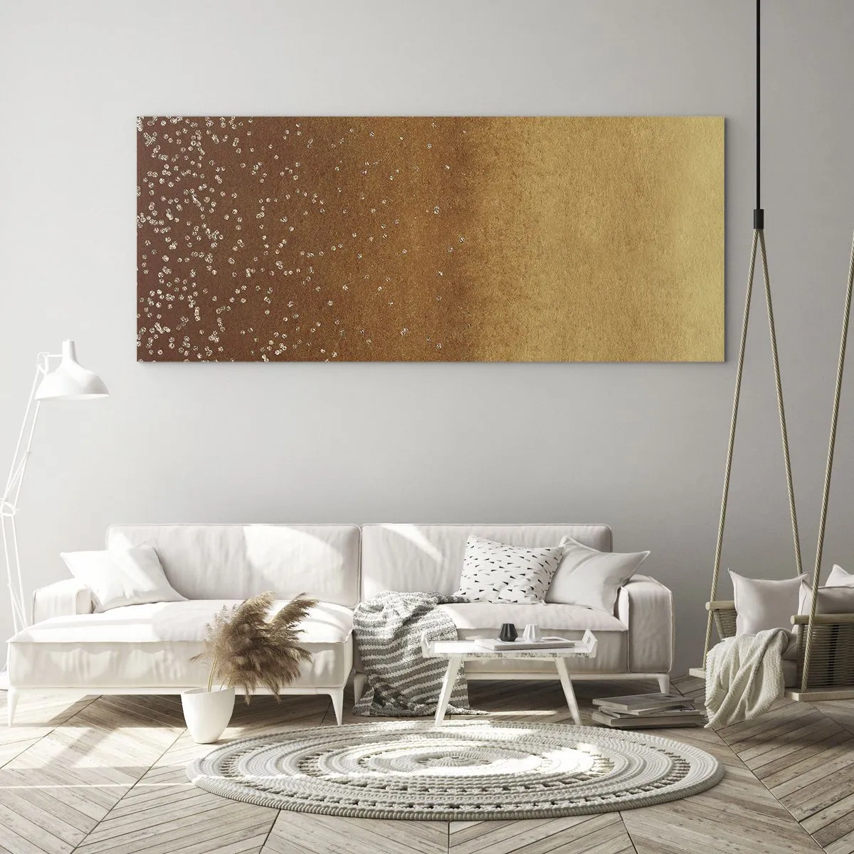 Üveg kép - A fény születése - 100x40 cm
