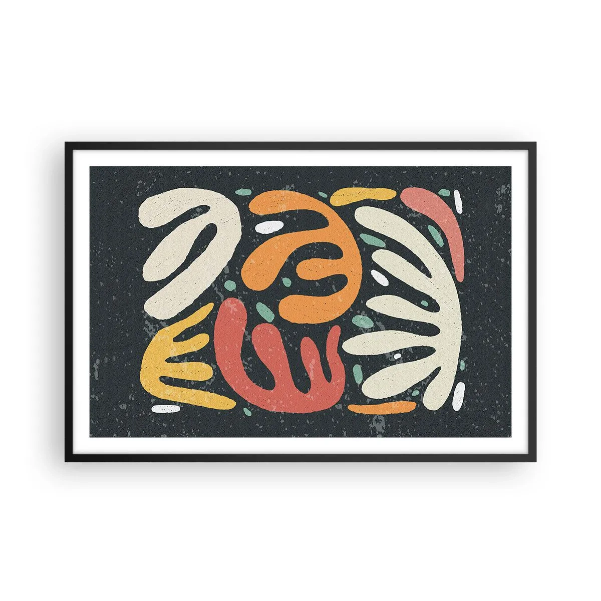 Poszter fehér keretben - Kompozíció - mindjárt elkaplak - 91x61 cm