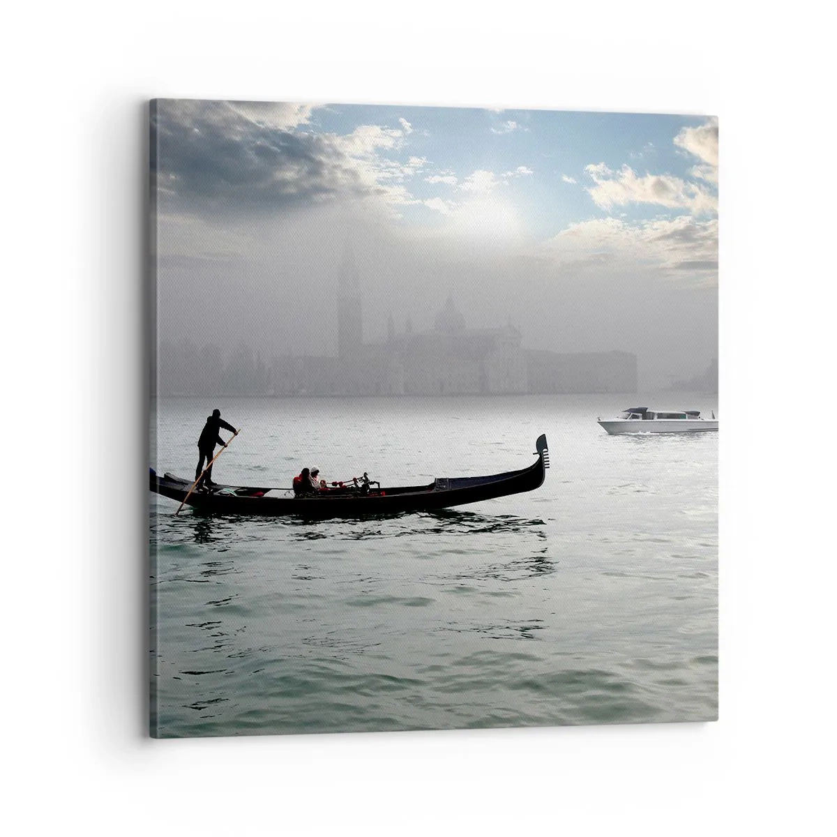 Vászonkép - Egy mesés város vízből és ködből - 70x70 cm