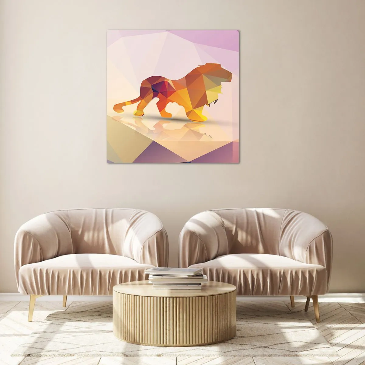 Üveg kép - A gyémánt király - 40x40 cm